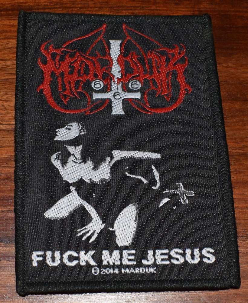 Marduk Fuck Me Jesus PATCH Diabolic Might Records