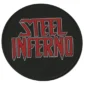 steel inferno round logo patch