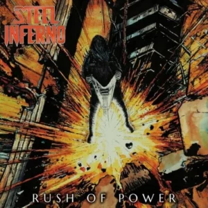 steel inferno rush of power vinyl in red