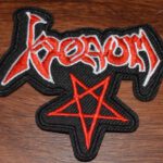 venom pentagramm shape logo patch